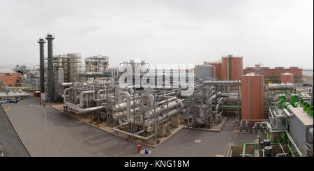 Blick auf das Solarkraftwerk in Ouarzazte Stockfoto