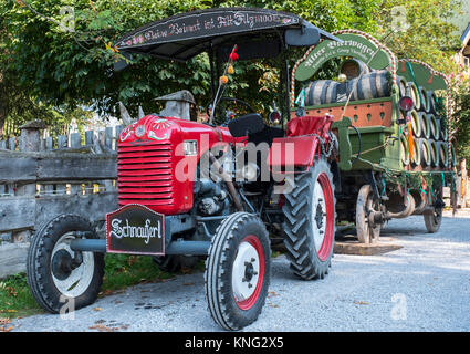 Das bier Traktor bei Fiakerwirt, Filzmoos, Österreich, Europa Stockfoto