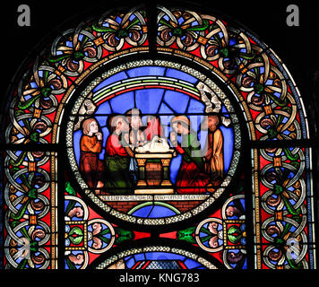 Fenster der Arche Noah, GLASMALEREI, Ely Cathedral, Ely, Cambridgeshire Stockfoto