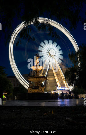 Budapest bei Nacht, Ungarn. Stockfoto