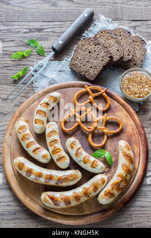 Gegrillte Würstchen Stockfoto