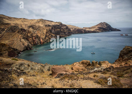 Europäische Insel Madeira im Atlantischen Ozean-Bucht mit Yachtcharter Stockfoto