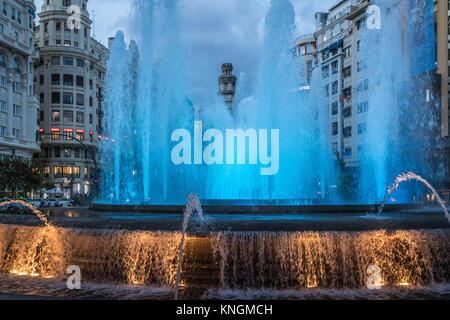 Plaza del Ayuntamiento, Valencia Stockfoto