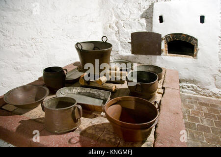 Schloss mit Open-air Museum, Dorf Seeberg Ostroh, Karlsbad, Tschechische Republik Stockfoto