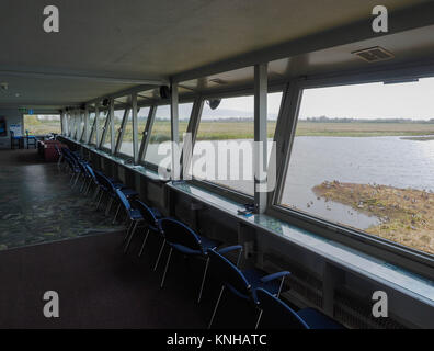 Beobachtung Hütte, WELNEY WETLAND CENTRE hundert Fuß Bank, Welney PE14 9TN Stockfoto