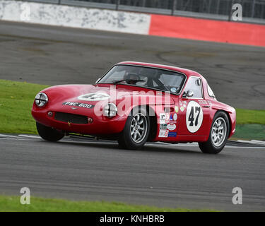 Malcolm Paul, Rick Bourne, TVR Grantura Mk III, GT und Sportwagen Cup, HSCC, Silverstone International Trophy, Silverstone historische Festival "Meeting, 20. Stockfoto