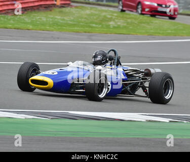 Peter Thompson, Brabham BT 21, klassische Rennwagen, historische Formel 3, HSCC, Silverstone International Trophy, Silverstone historische Festival treffen, Stockfoto