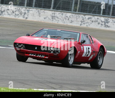 Michael Adler, De Tomaso Mangusta, historischen Sport Straße, HSCC, Silverstone International Trophy, Silverstone historische Festival "Meeting, 20. Mai 2017 Stockfoto