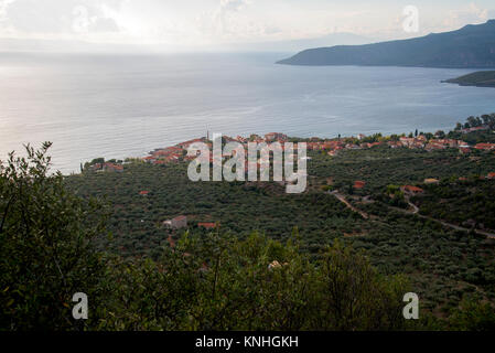 Auf Kardamyli Altstadt an der Westküste von Griechenland Stockfoto