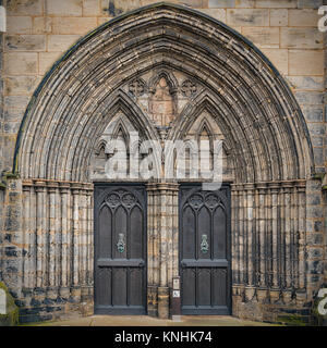 Der Haupteingang der herrlichen Kathedrale von Glasgow in Schottland. Stockfoto