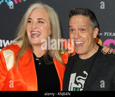 "COCO" Premiere gehalten am El Capitan Theatre in Hollywood, Kalifornien. Mit: Darla K. Anderson, Lee Unkrich Wo: Los Angeles, Kalifornien, Vereinigte Staaten, wenn: 08 Nov 2017 Credit: Adriana Barraza/WENN.com M. Stockfoto