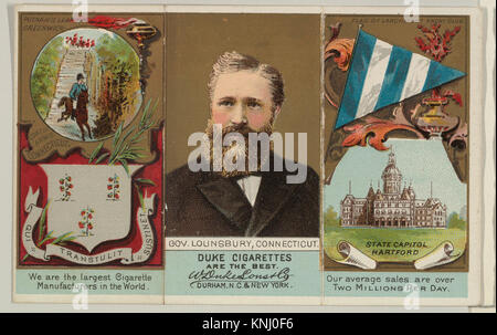 Gouverneur Lounsbury, Connecticut, von Gouverneuren, Arme, etc. Serie (N 133-2), ausgestellt vom Herzog Söhne & Co.MET DP 865515 710959 Stockfoto