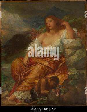 Ariadne, Künstler: George Frederic Watts (britisch, London 1817–1904 London), 1894, Medium: Öl auf Leinwand Stockfoto