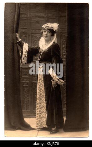 Amateur Dramatik, 1928: Beryl Edith Alice Johnson, Alter 18. Stockfoto