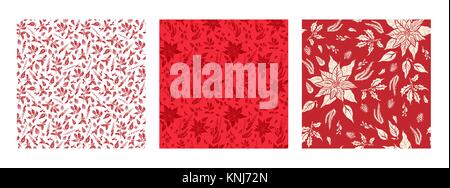 Rote Blumen gesetzt Stock Vektor