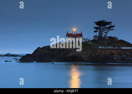 Battery Point Lighthouse, Crescent City in Northern California, United States Stockfoto