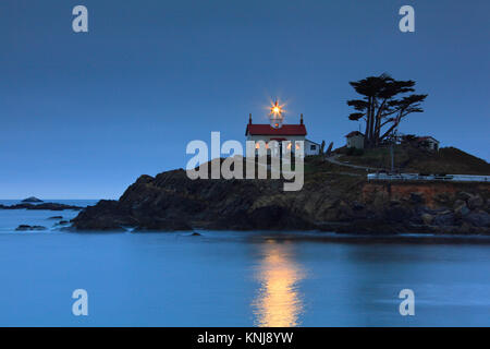 Battery Point Lighthouse, Crescent City in Northern California, United States Stockfoto