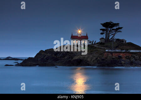 Battery Point Lighthouse, Crescent City in Northern California, United States Stockfoto