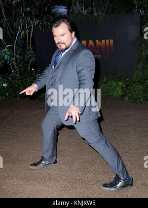 Hollywood, USA. 11 Dez, 2017. Schauspieler Jack Black besucht die Premiere von Columbia Pictures'' Jumanji: Willkommen im Dschungel" bei TCL Chinese Theatre am 11. Dezember in Hollywood, Kalifornien 2017. Credit: Barry King/Alamy leben Nachrichten Stockfoto