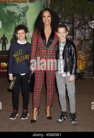 Hollywood, Kalifornien. 11 Dez, 2017. HOLLYWOOD, CA - 11. Dezember: Schauspielerin/model Garcelle Beauvais besucht die Premiere von Columbia Pictures'' Jumanji: Willkommen im Dschungel" an der TCL Chinese Theatre am 11. Dezember in Hollywood, Kalifornien 2017. | Verwendung weltweit Quelle: dpa/Alamy leben Nachrichten Stockfoto