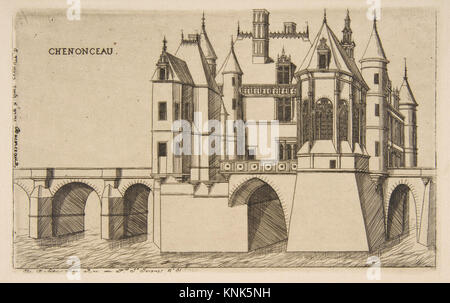 Château de Chenonceau, Nr. 2 des französischen Künstlers Charles Meryon (1821-1868), 1856 Stockfoto