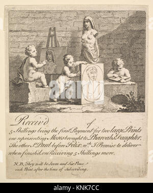 Boys Peeping at Nature von William Hogarth (britisch, London 1697–1764 London), 1751 Stockfoto