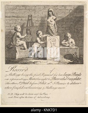 Boys Peeping at Nature von William Hogarth (britisch, London 1697–1764 London), 1751 Stockfoto