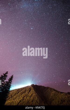 Schöne Astronomie Bilder in den wunderschönen Alpen von Chamonix Frankreich genommen, gegenüber dem Mont Blanc Stockfoto