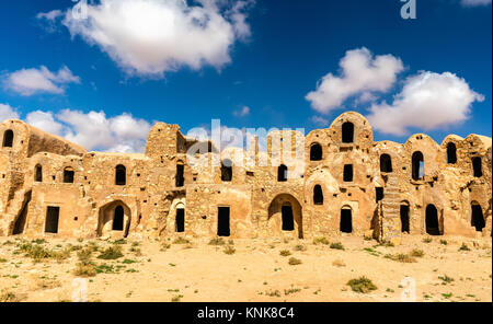 Ksar Ouled Abdelwahed an Ksour Jlidet Dorf - Tataouine Governatorat, Süden Tunesien Stockfoto