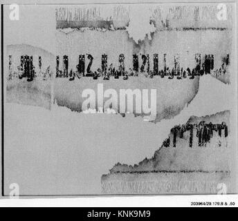 Tiraz Fragment, 10. Jahrhundert, Europa zugeschrieben, Medium: Leinen, Seide; Leinwandbindung, Gobelbindegewebe Stockfoto