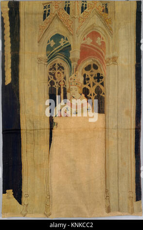 Erzbischof (aus den Wandteppichen der neun Helden), ca. 1400-1410, Südniederländisch, Mittel: Wollwatte, Wollschüsse Stockfoto