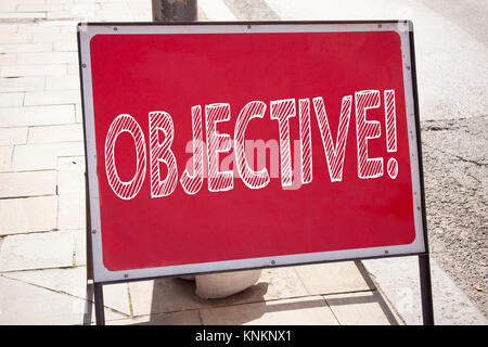 Konzeptionelle Hand schreiben Bildunterschrift Inspiration zeigen Ziel. Business Konzept für unvoreingenommene Neutral Freistehende sachlichen Justiz auf Ansage Schild mit Hintergrund- und Kopie Raum Stockfoto