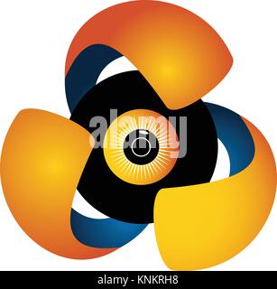 Überwachung Logo Design Template Vector Stock Vektor