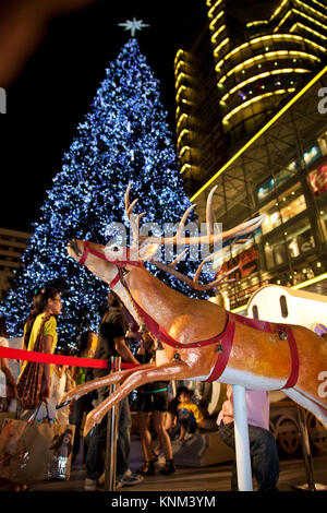 Weihnachtsbeleuchtung, Bangkok, Thailand Stockfoto