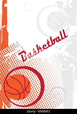 Vertikale Basketball Poster. Sport Motiv. Stock Vektor