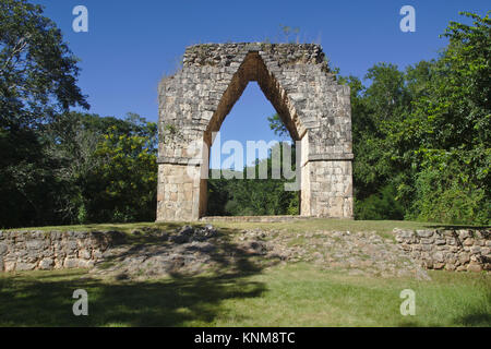 Arch in Kabah, Yucatán, Mexiko Stockfoto