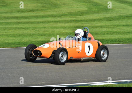 Duncan Rabagliati, Alexis-BMC-HF1, historische Formel Junior, FJHRA, Front Mittelmotor Formel Junior, Goodwood 72nd Mitgliederversammlung, GRRC, historische Racing Stockfoto