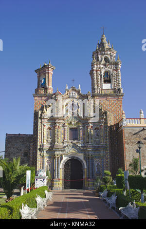 San Francisco Acatepec, San Andrés Cholula, Mexiko Stockfoto