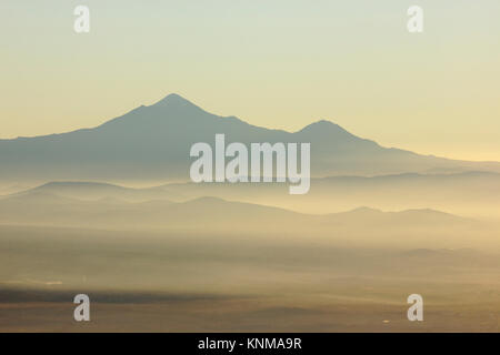 Citlaltépetl, Blick vom Gipfel des Iztaccíhuatl, Mexiko Stockfoto