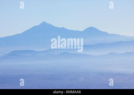 Citlaltépetl, Blick vom Gipfel des Iztaccíhuatl, Mexiko Stockfoto