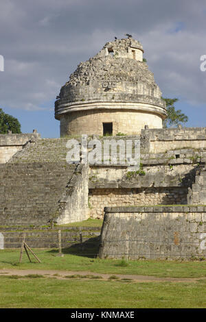 Chichén Itzá, Sternwarte El Caracol, Mexiko Stockfoto