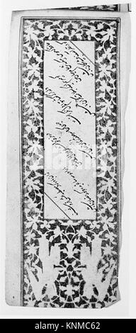 Titel: Anthologie der persischen Poesie im Oblong-Format (Safina), Kalligraf: Sultan Muhammad nur (iranisch, ca. 1472–ca. 1536), datiert 905 AH/1499–1500 n. Chr., dem heutigen Afghanistan zugeschrieben, Herat, Medium: Tinte, Aquarell und Gold auf Papier. Bindung: Leder Stockfoto