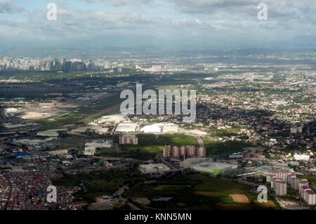 Luftaufnahme von Metro Manila, Luzon, Philippinen, Südostasien