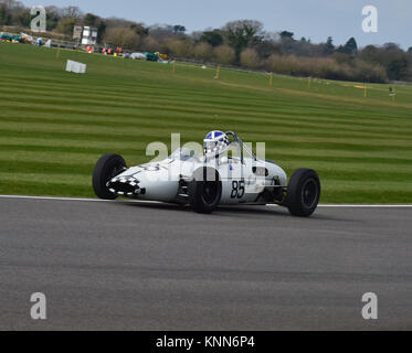 John Chisholm, Gemini-Ford MK 3A, Taylor Trophy, Goodwood 73 MM März 2015, 73rd, 73 Mitglieder treffen, Chris McEvoy, CJM Fotografie, klassische Autos, Stockfoto