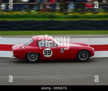 Robin Longdon, Lotus Elite, Les Leston Schale, Goodwood 73 MM März 2015, 73rd, 73 Mitglieder treffen, Chris McEvoy, CJM Fotografie, klassische Autos, Engl Stockfoto