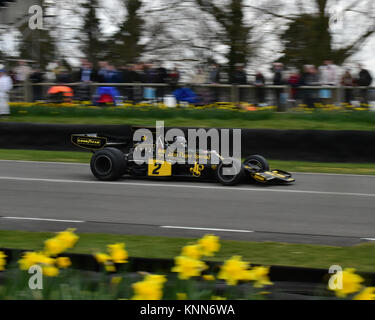 Johannes Inglessis, Lotus-Cosworth 72, Goodwood 73 MM März 2015. 73 Rd, 73 Mitglieder treffen, Chris McEvoy, CJM Fotografie, klassische Autos, Goodwood, Goo Stockfoto