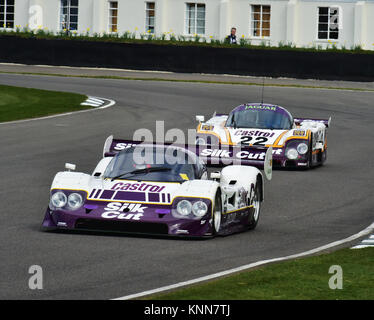 SAM Hancock, Jaguar XJR11, Christian Glaesel, Jaguar XJR9, Gruppe C, Goodwood 73. MM März 2015, 73., 73. Mitgliederversammlung, Action, Chris McEvoy, Stockfoto