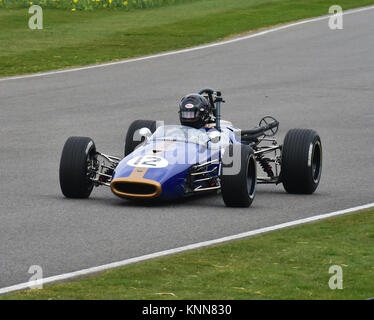 Peter Thompson, Brabham-Ford BT21, Derek Bell Cup, Formel 3, Goodwood 73 MM März 2015, 73rd, 73 Mitglieder treffen, Aktion, Chris McEvoy, CJM Foto Stockfoto