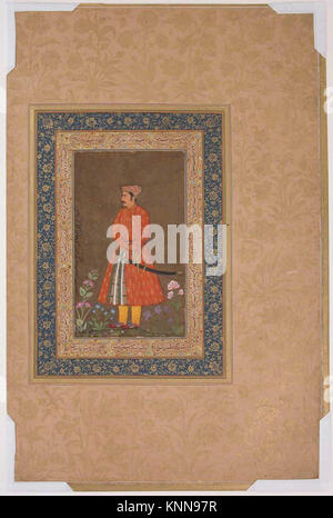 Portrait von Rup Singh, Folio aus dem Shah Jahan Album MET sf 55-121-10-8 ein Porträt von Rup Singh, Folio aus dem Shah Jahan Album MET sf 55-121-10-8 a/451296 Stockfoto