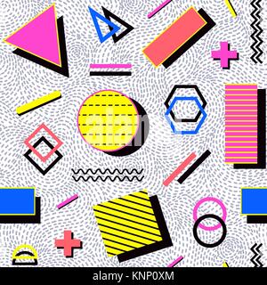 Zusammenfassung nahtlose Muster mit geometrischen Formen. Vector Illustration. Stock Vektor